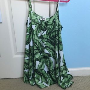 Palm Print Dress
